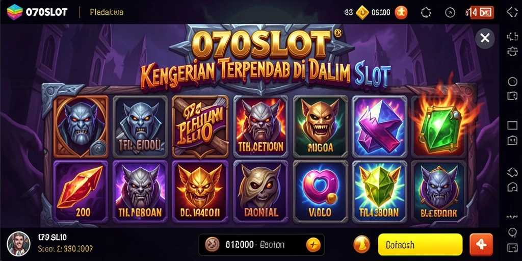 Tangkapan layar menampilkan gameplay menegangkan 070SLOT dengan grafis horor yang memukau.