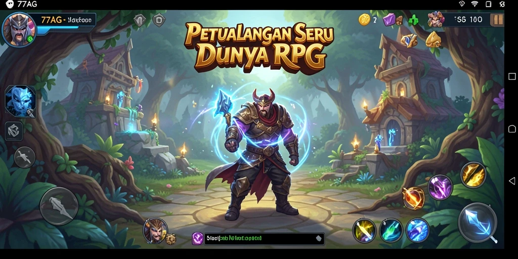 Gameplay seru dan interaktif dalam dunia RPG 77AG.