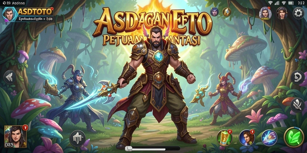 Tampilan gameplay menakjubkan dari ASDTOTO dalam petualangan RPG.