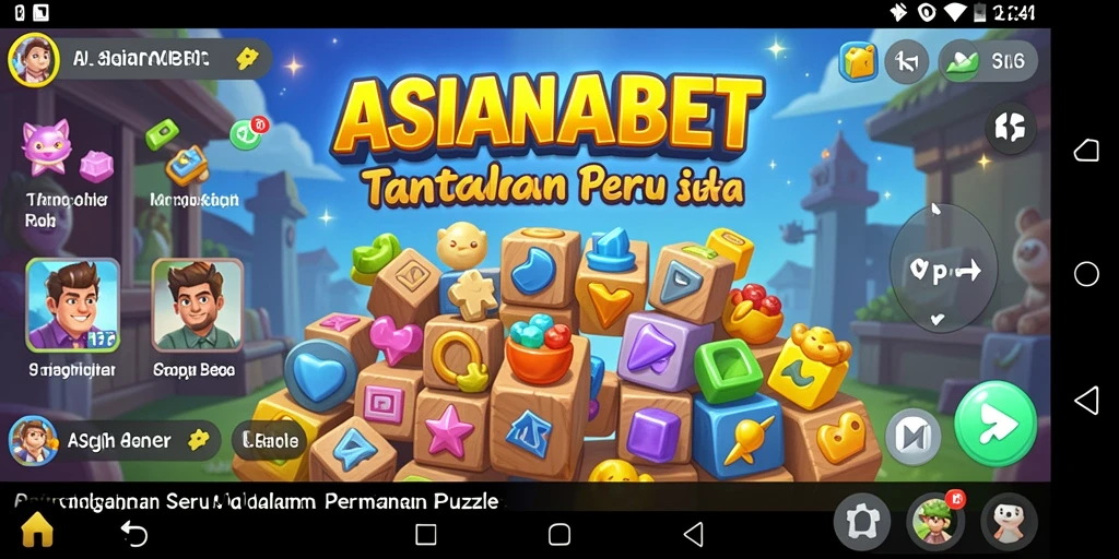 Tangkapan layar utama ASIANABET menampilkan gameplay Puzzle yang mendebarkan.