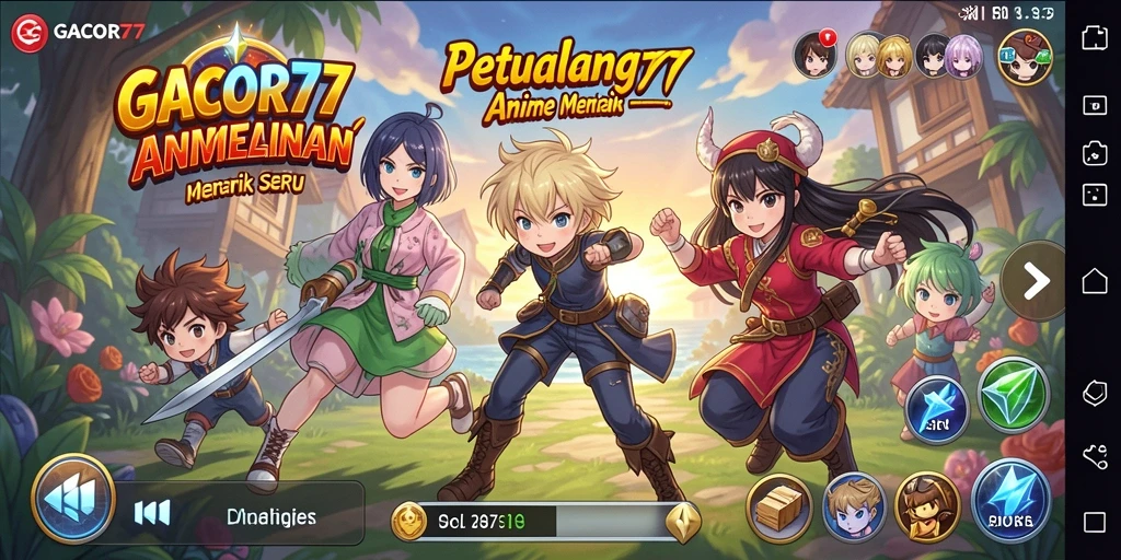 Gameplay seru GACOR77 dengan karakter Anime yang menarik.