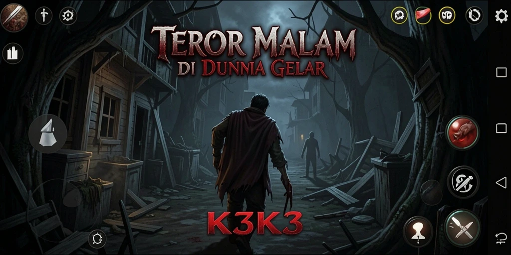 Gameplay K3K3 yang menyeramkan dan penuh ketegangan.