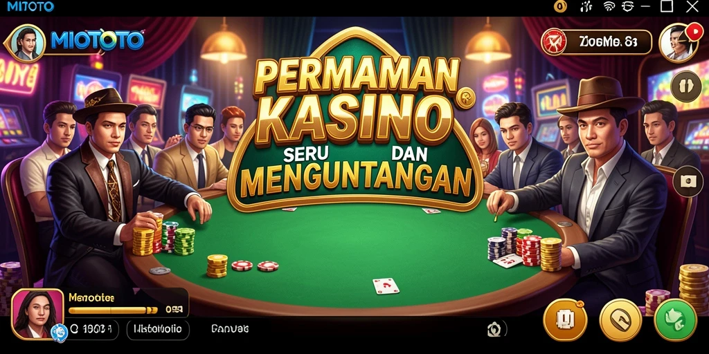 Tampilan screenshot utama MIOTOTO menunjukkan pengalaman bermain Kasino yang menarik.