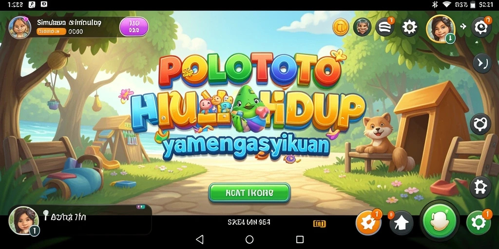 Screenshot dari gameplay POLOTOTO yang penuh aksi dan interaksi.