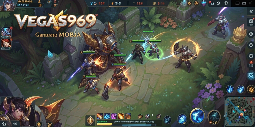 Tampilan gameplay seru dari VEGAS969 dengan pertarungan epik.